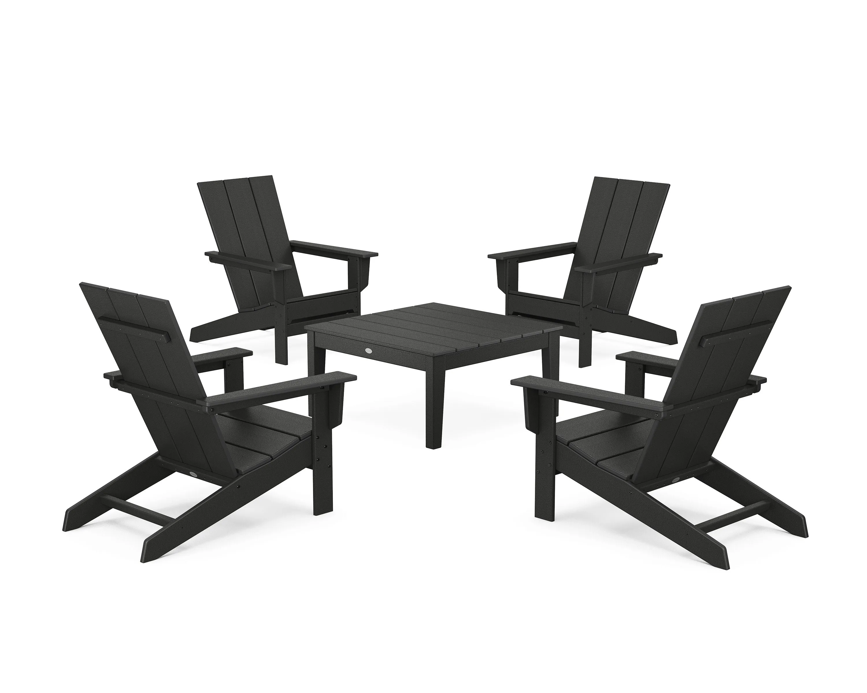 5-Piece Modern Studio Adirondack Chair Conversation Group