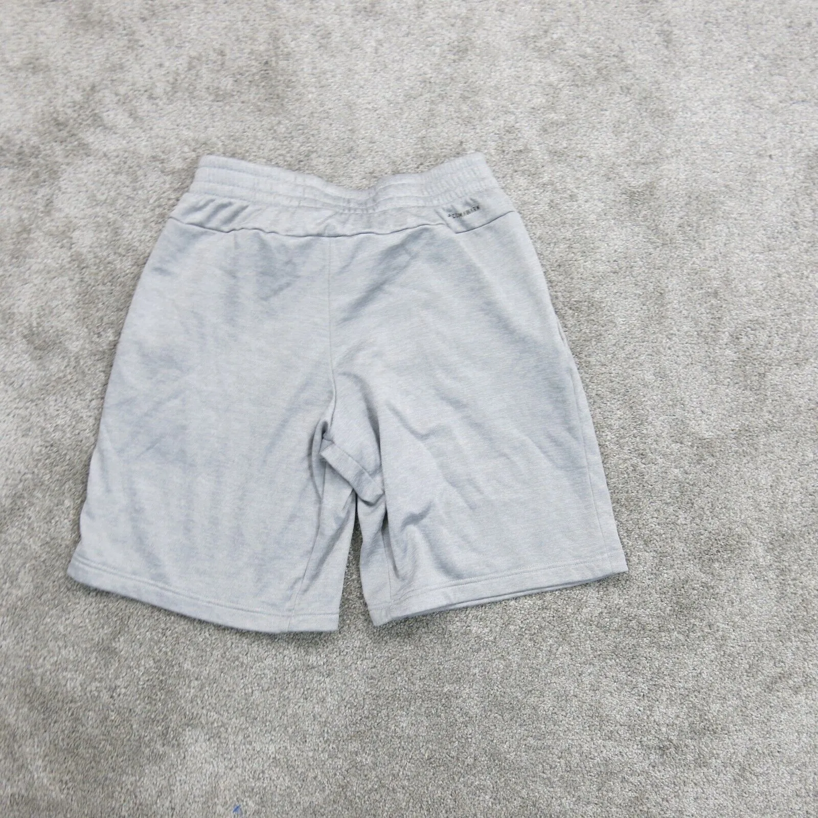 Adidas Mens Shorts Elastic Athletics Running Workout Gym Light Gray Size Small
