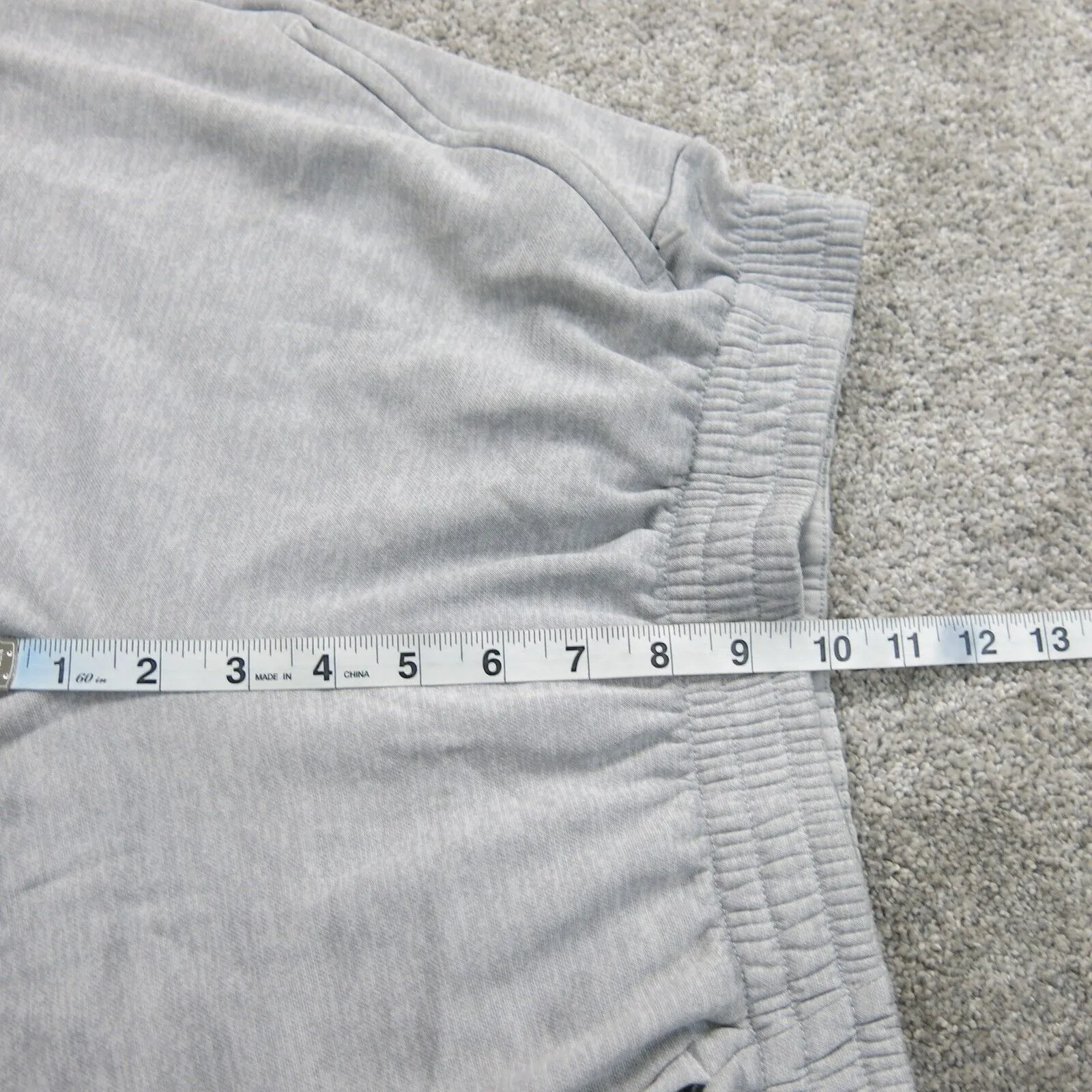 Adidas Mens Shorts Elastic Athletics Running Workout Gym Light Gray Size Small