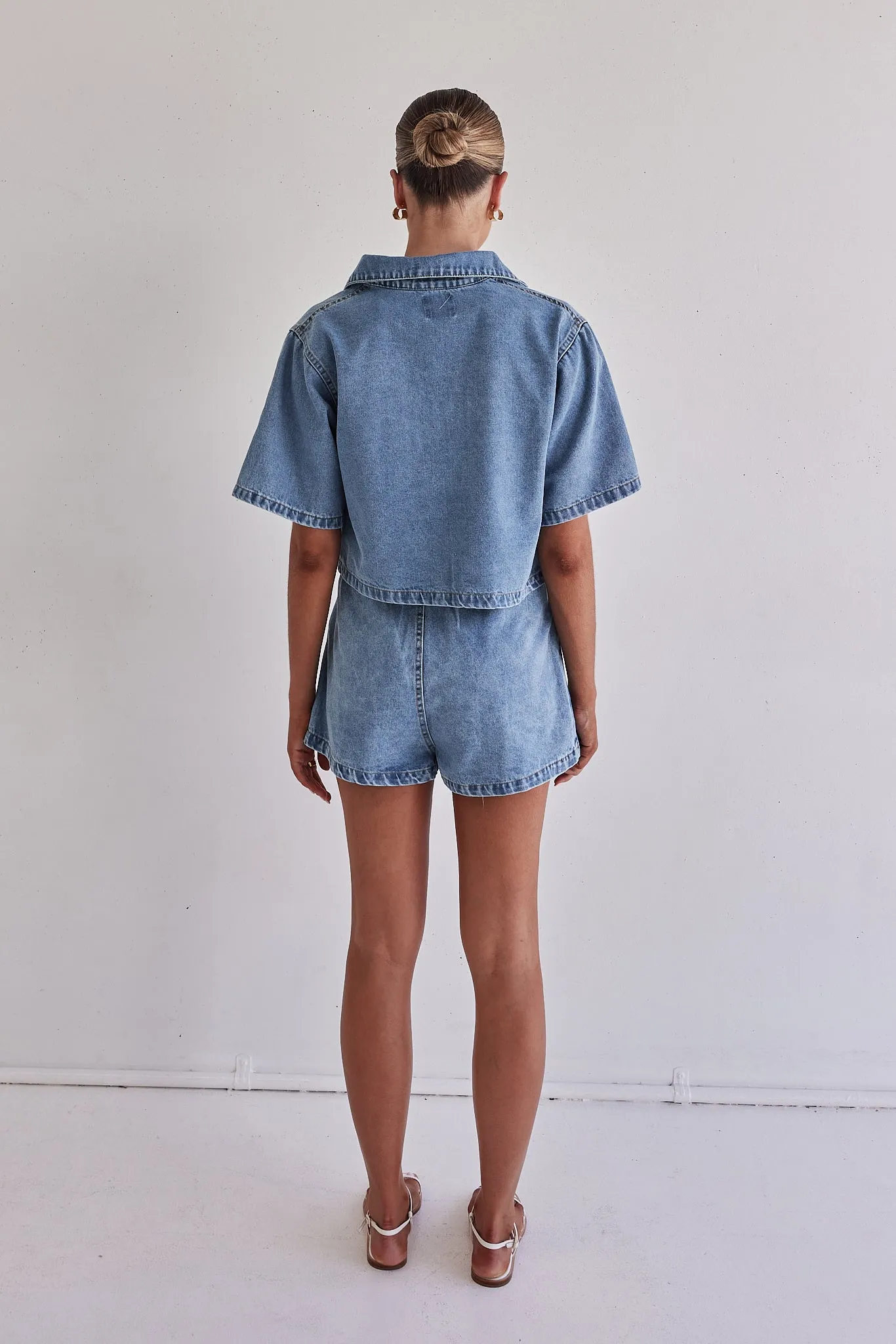 Astrid Denim Set (Light Blue)