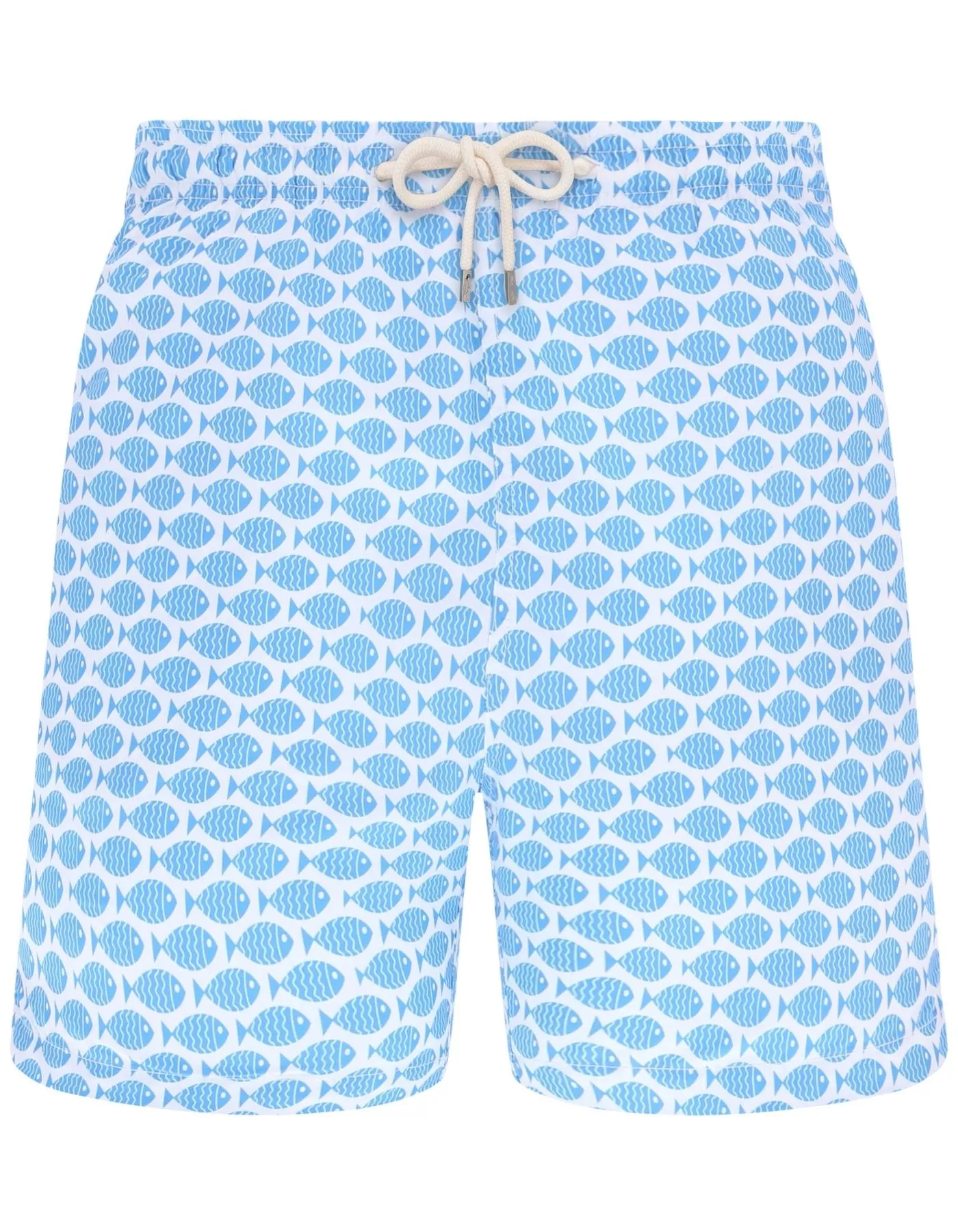 Baby Blue Fish Mens Swim Shorts