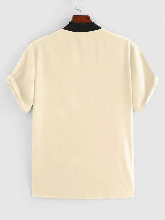 Baseball Short Sleeve Shirt And Shorts Set