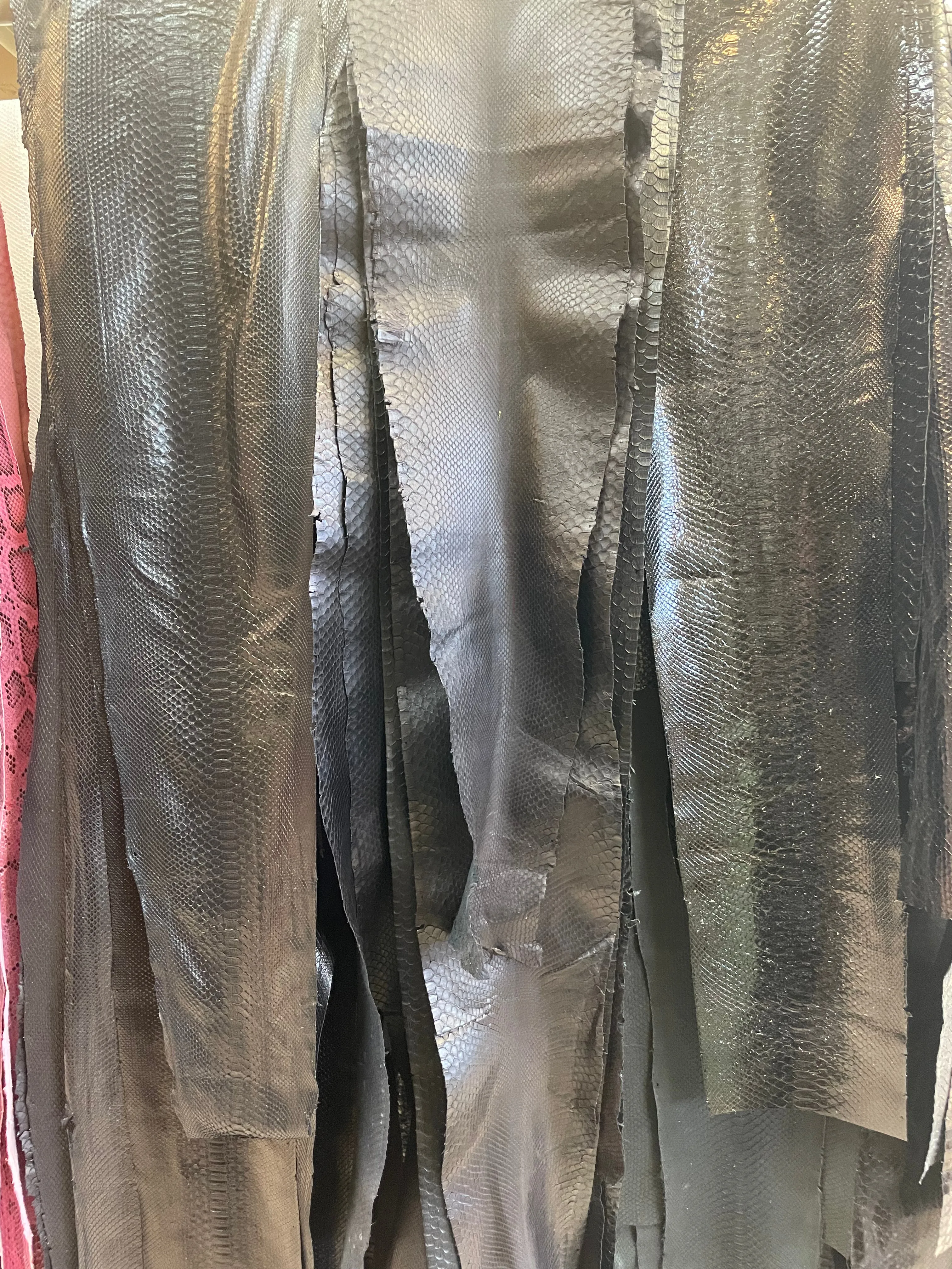 Black Python Leather  Special / per skin