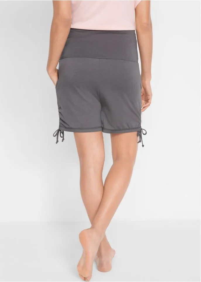 Bpc Bonprix Collection ruffled shorts, gray