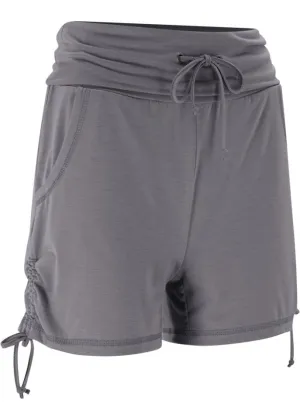 Bpc Bonprix Collection ruffled shorts, gray