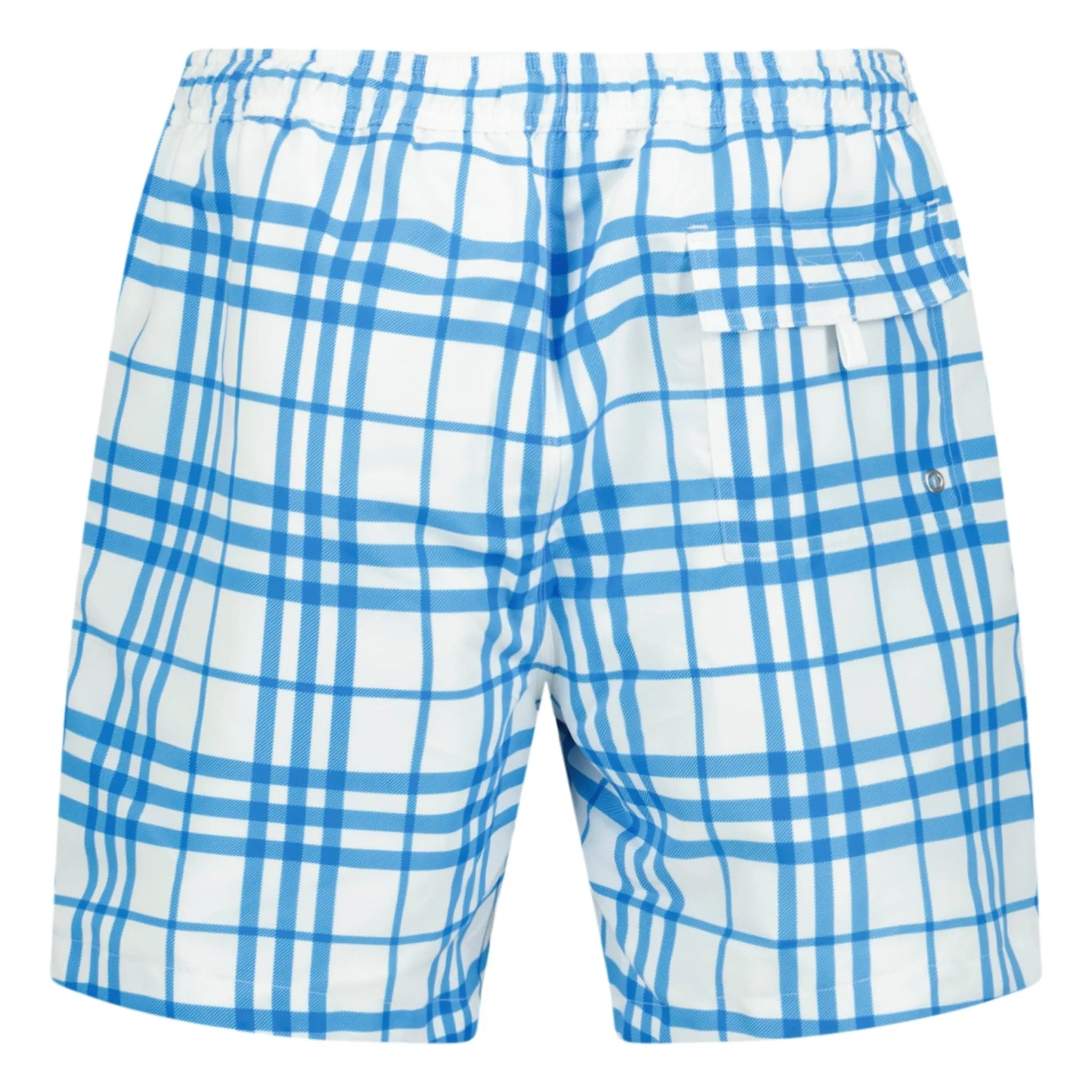 Burberry Check Swim Shorts White/Blue