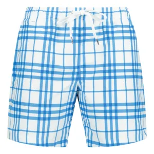 Burberry Check Swim Shorts White/Blue