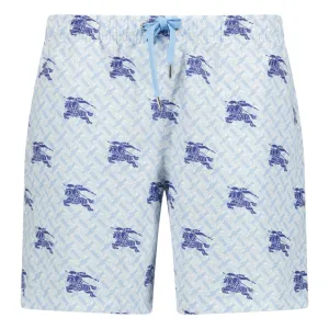 Burberry TB Logo Print Swim Shorts Blue