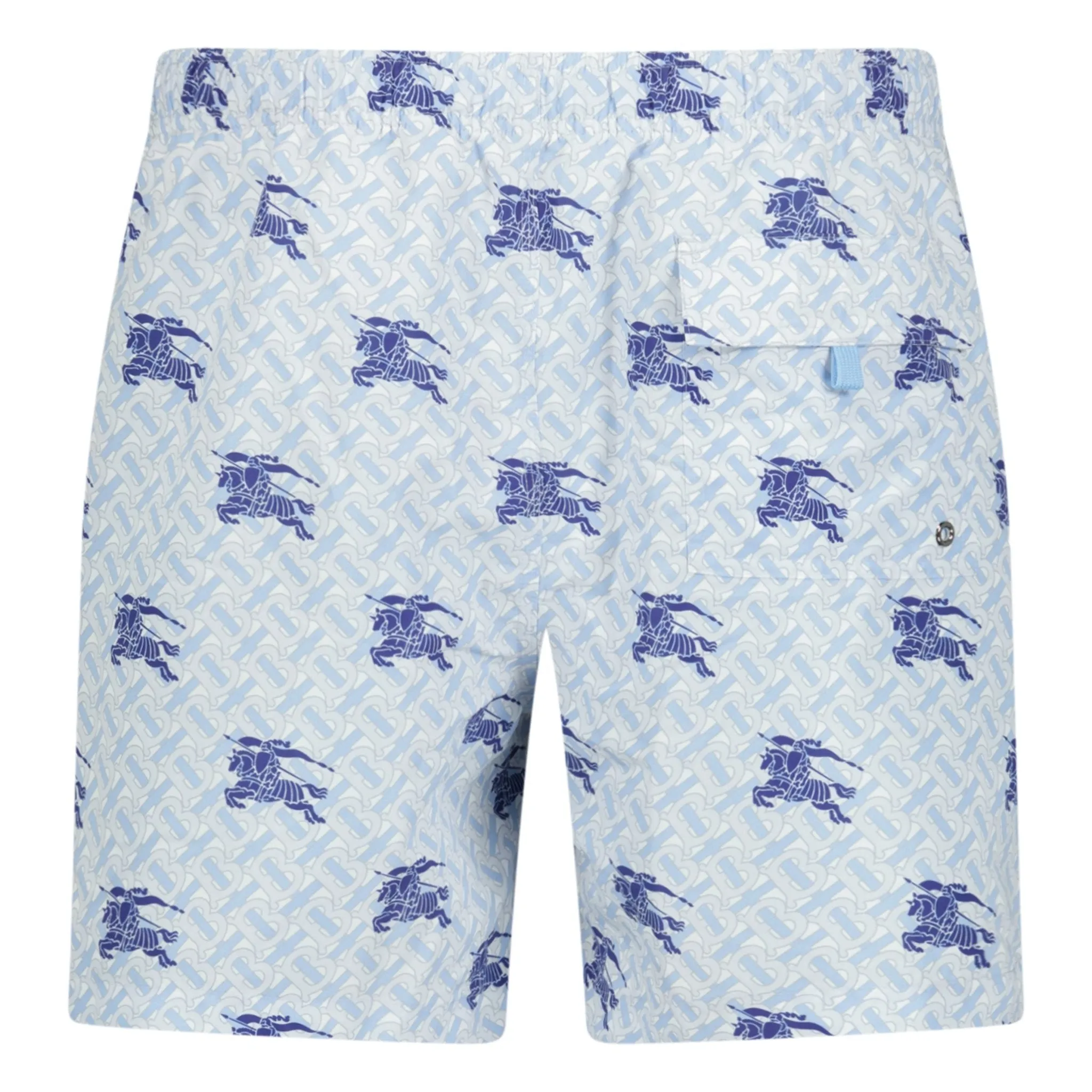 Burberry TB Logo Print Swim Shorts Blue