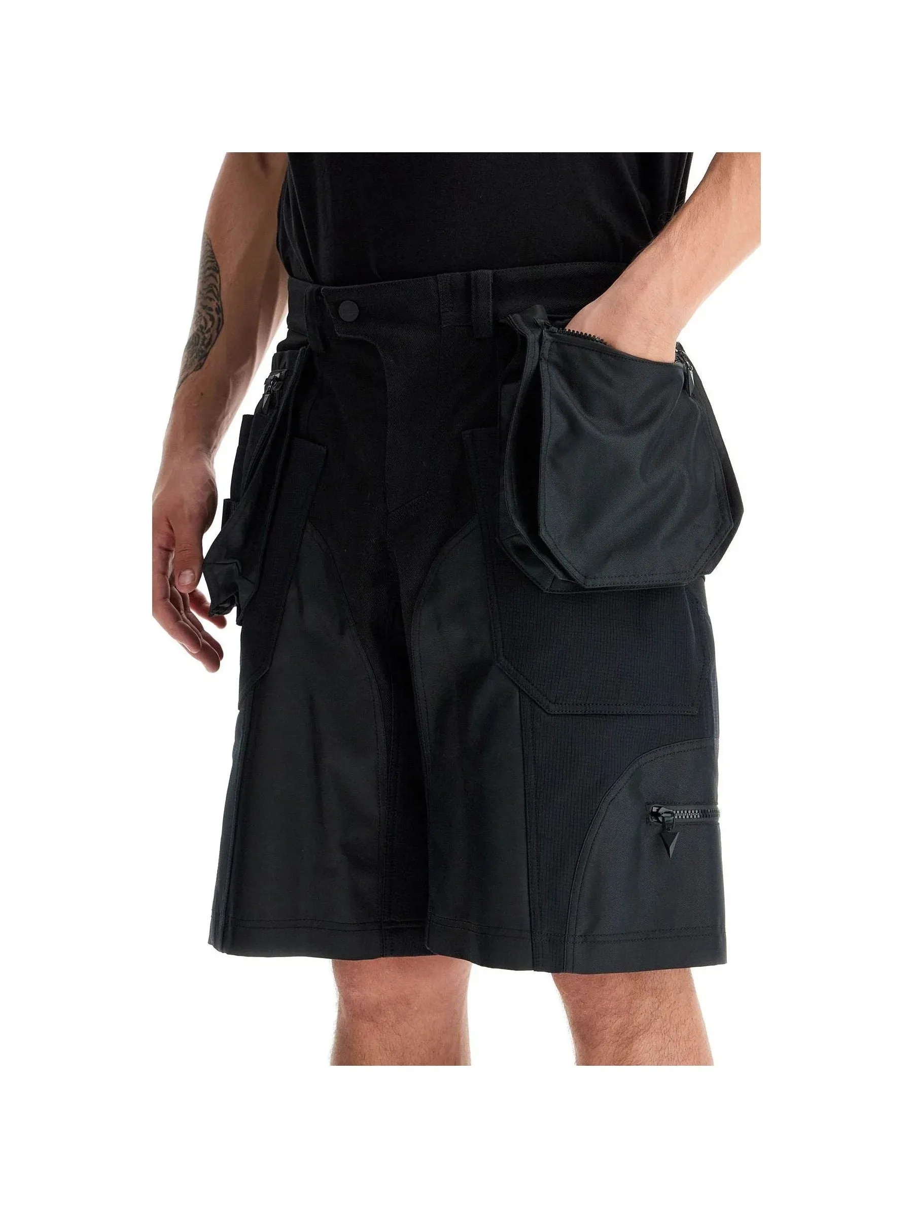 Cargo Bi-Material Shorts