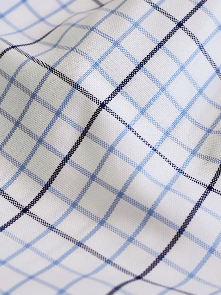 Chequered Cotton Boxers – Blue & Black