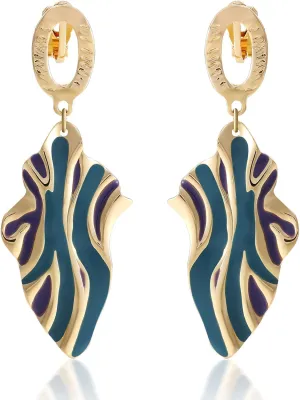 Clip On Earrings for Women Non Pierced Metal Earrings Retro Fashion Jewelry Multiple Styles