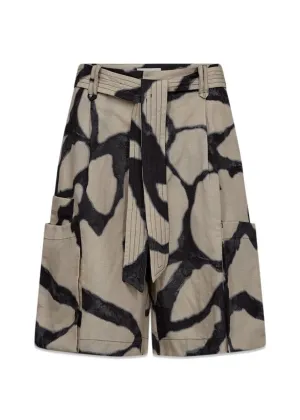 CMNATU SHORTS - Oyster Gray W. Black