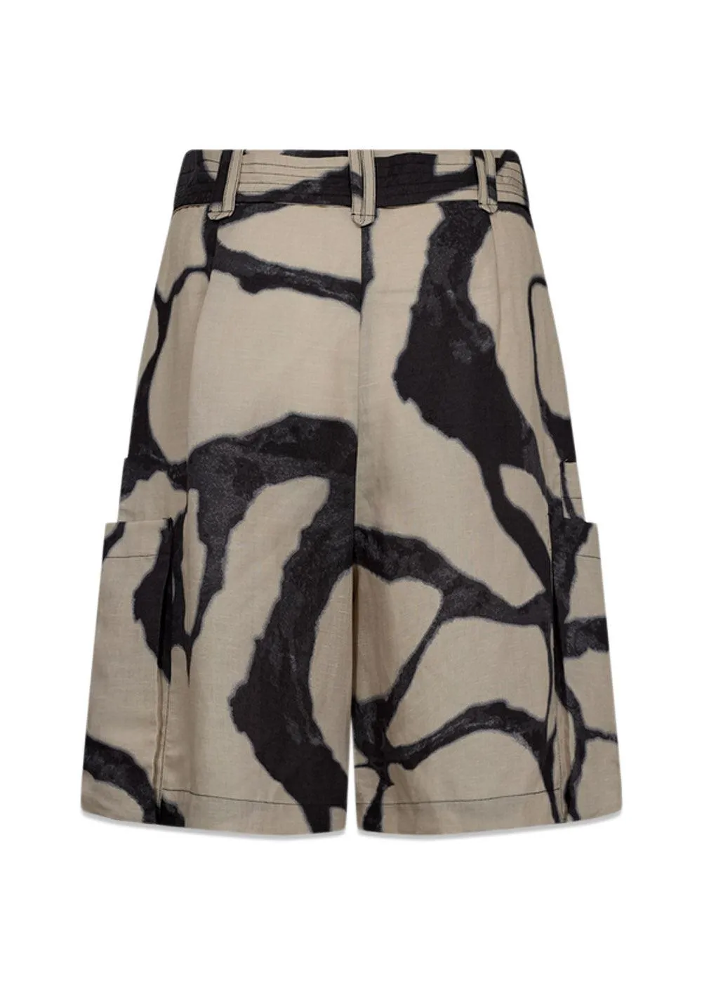 CMNATU SHORTS - Oyster Gray W. Black