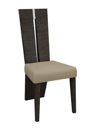 Contemporary Sleek Gray Dining Chair Set Of 2 By Homeroots