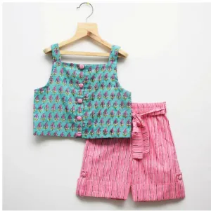 Cotton Top and shorts - New