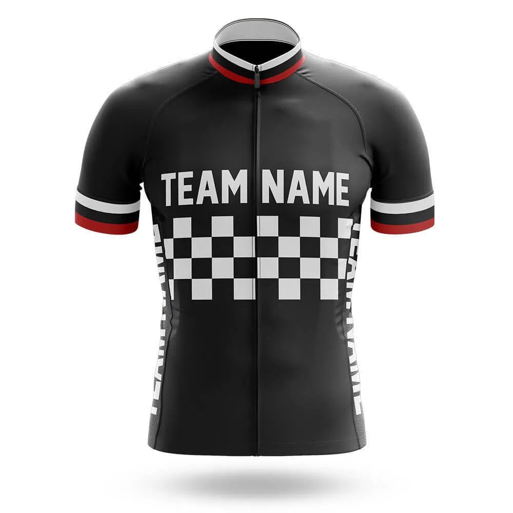 Custom Team Name M7 Black - Men's Cycling Kit