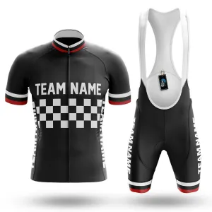 Custom Team Name M7 Black - Men's Cycling Kit