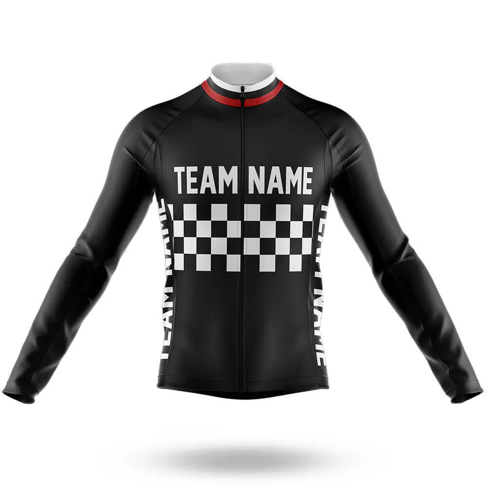 Custom Team Name M7 Black - Men's Cycling Kit
