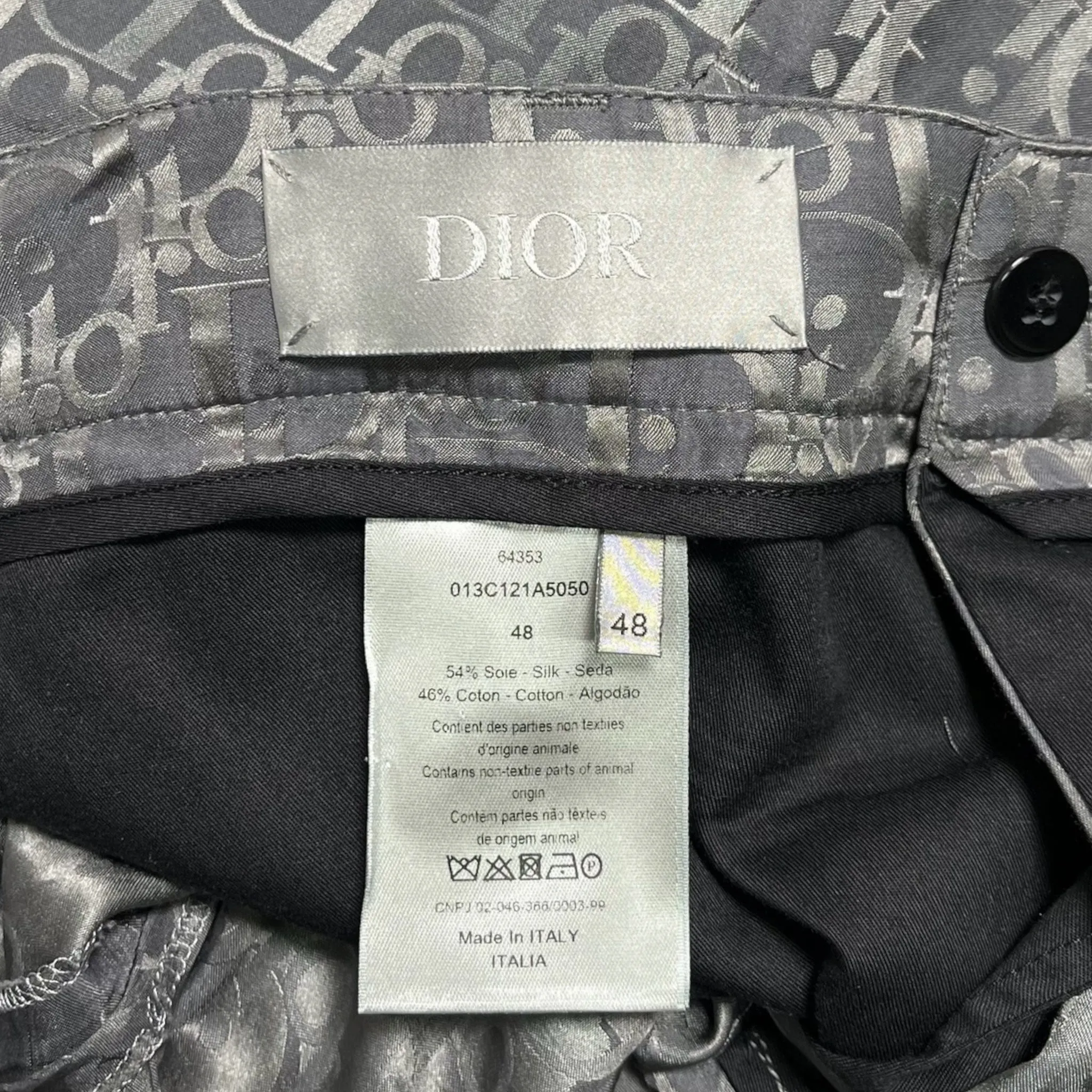 Dior Oblique Bermuda Shorts Gray Pre-Owned