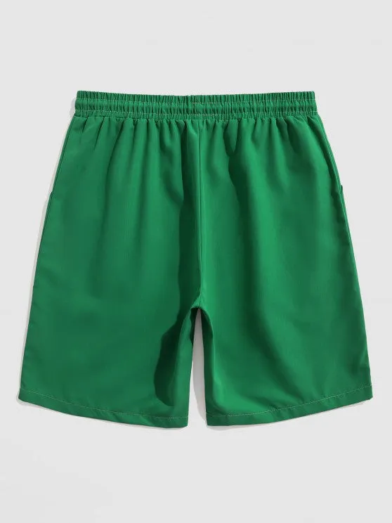 Dragon Graphic T Shirt And Bermuda Shorts Set