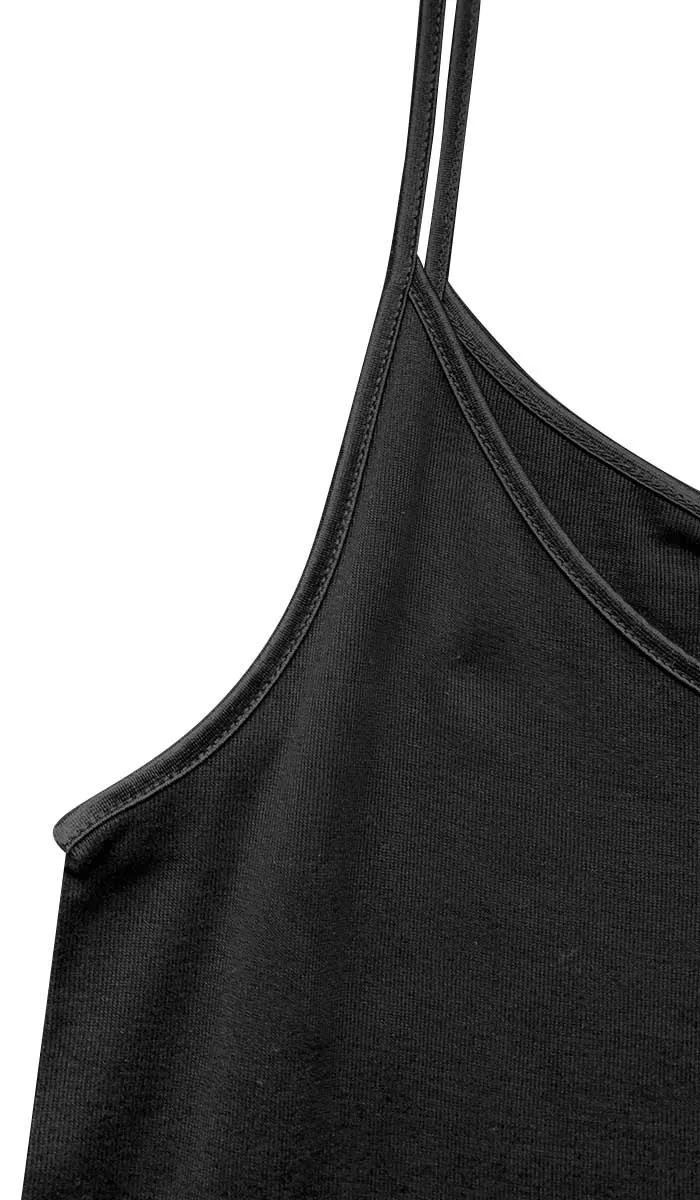 Emmebivi 100% Cotton Singlet in Black 13831