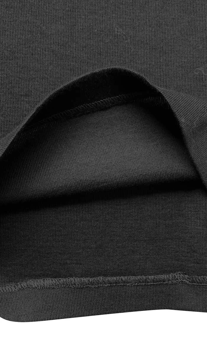 Emmebivi 100% Cotton Singlet in Black 13831