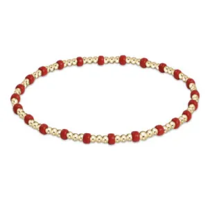 Enewton - Gameday Hope Gold Sincerity Bracelet - Bright Red