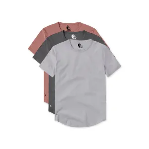 Essential Crew Curve-Hem 3-Pack