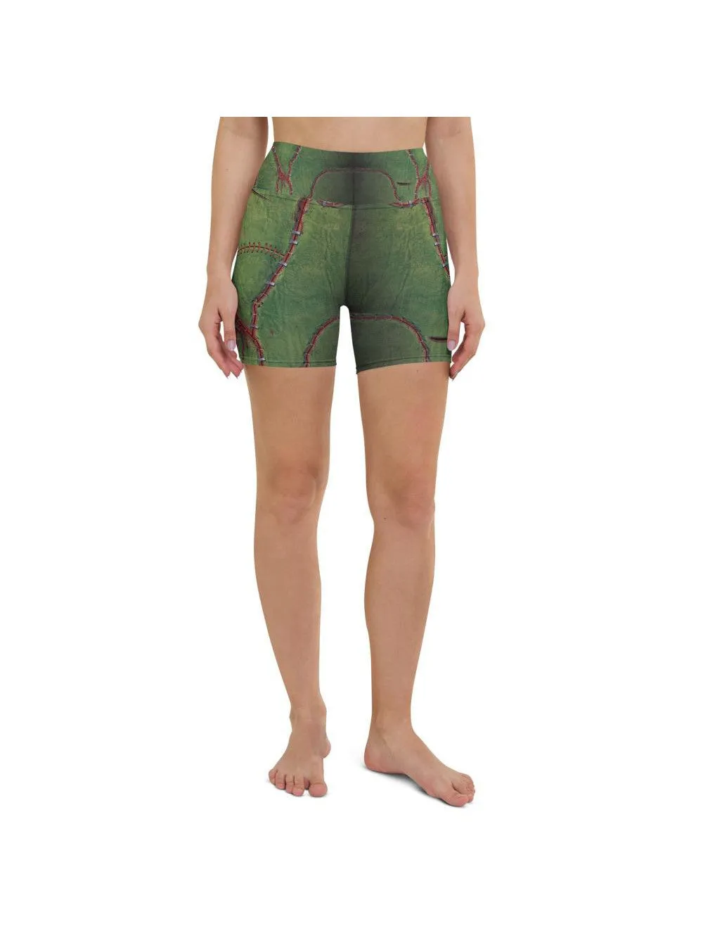 Frankenstein Inspired Yoga Shorts