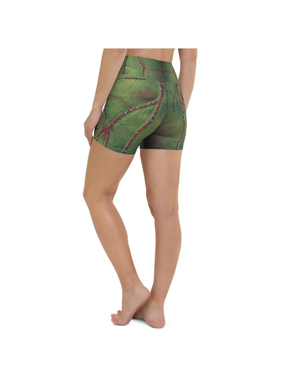 Frankenstein Inspired Yoga Shorts