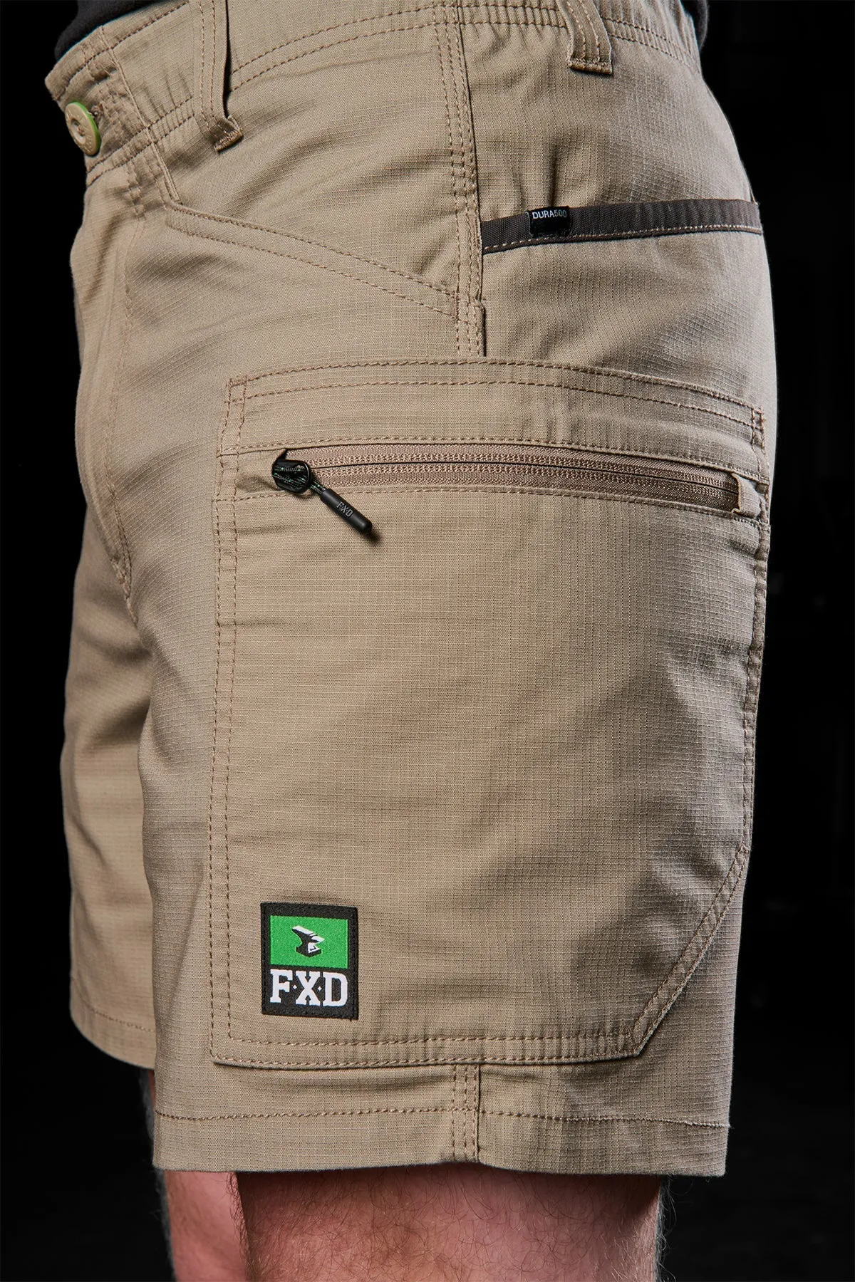 FXD Workwear  WS.6 - STRETCH CARGO SHORTS - KHAKI