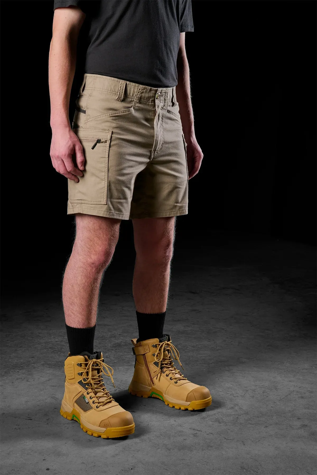 FXD Workwear  WS.6 - STRETCH CARGO SHORTS - KHAKI