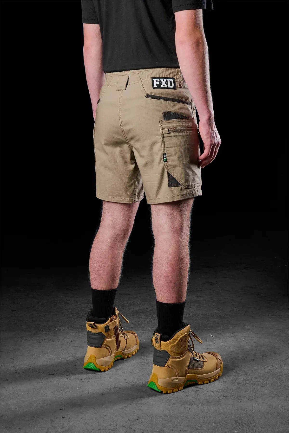 FXD Workwear  WS.6 - STRETCH CARGO SHORTS - KHAKI