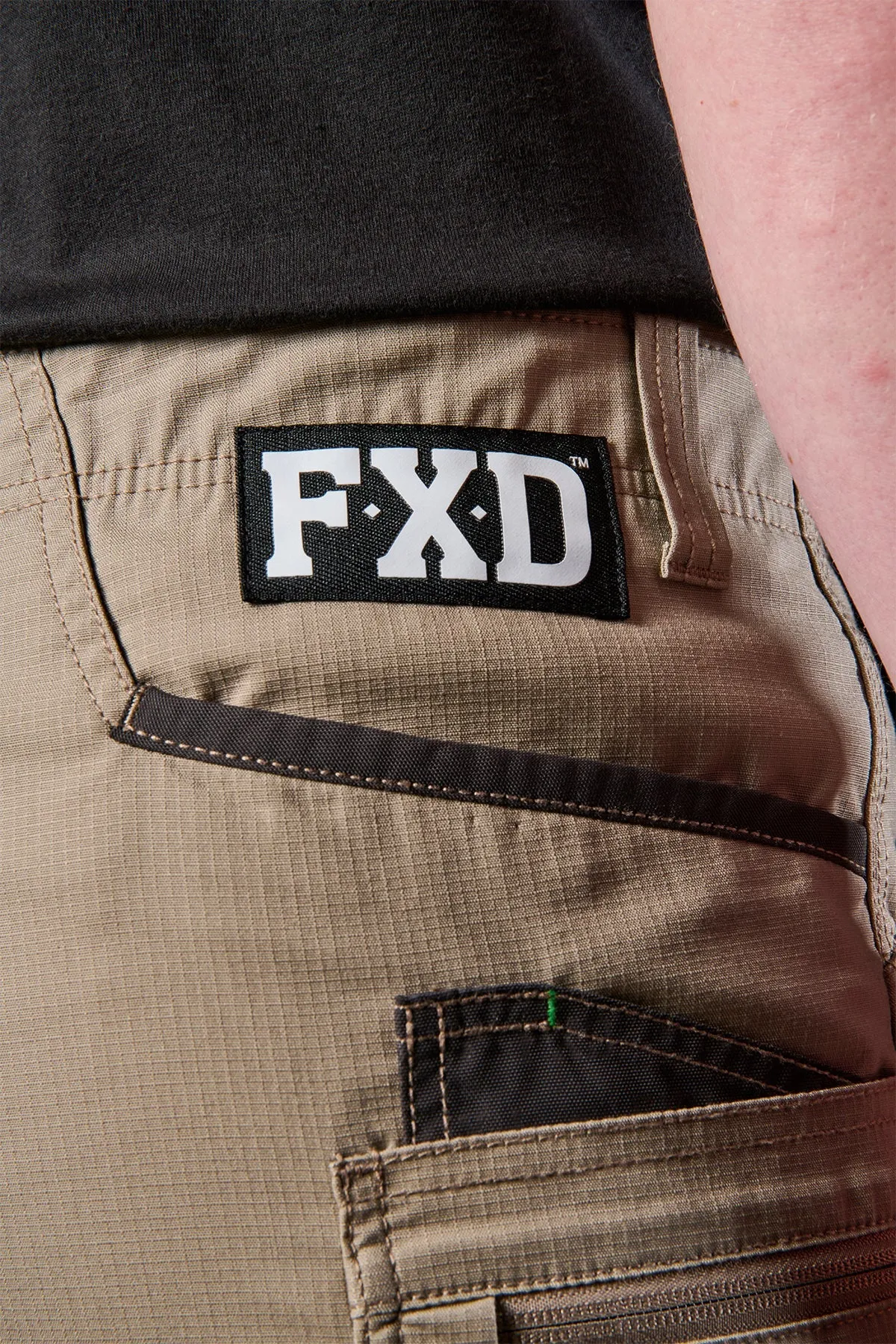 FXD Workwear  WS.6 - STRETCH CARGO SHORTS - KHAKI
