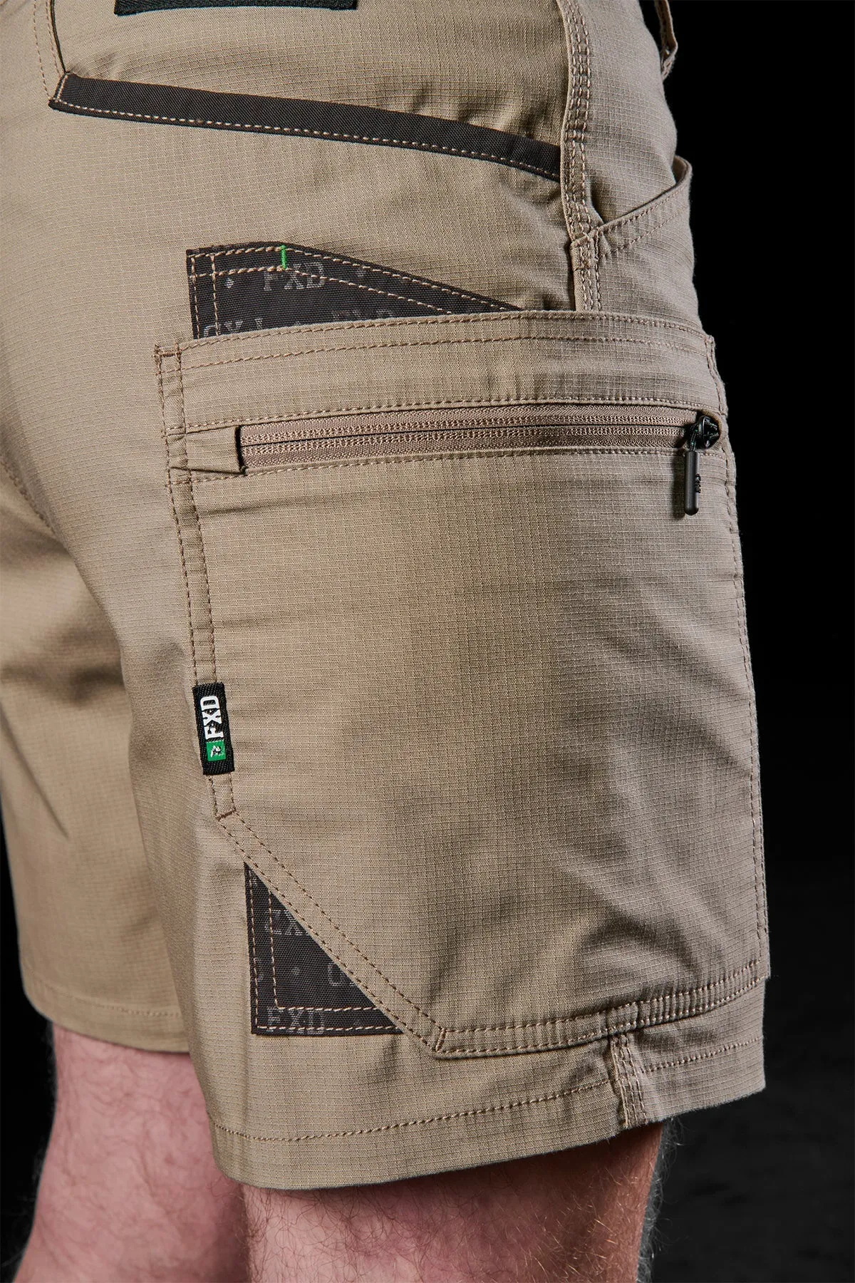 FXD Workwear  WS.6 - STRETCH CARGO SHORTS - KHAKI