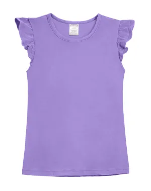 Girls Soft Cotton Jersey Flutter Tee