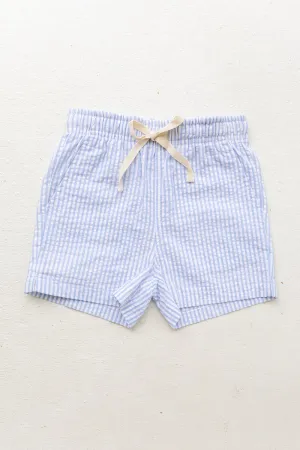 James Shorts - Light Blue/White Stripe Seersucker