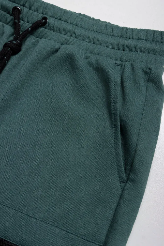Knit Shorts Printed Green