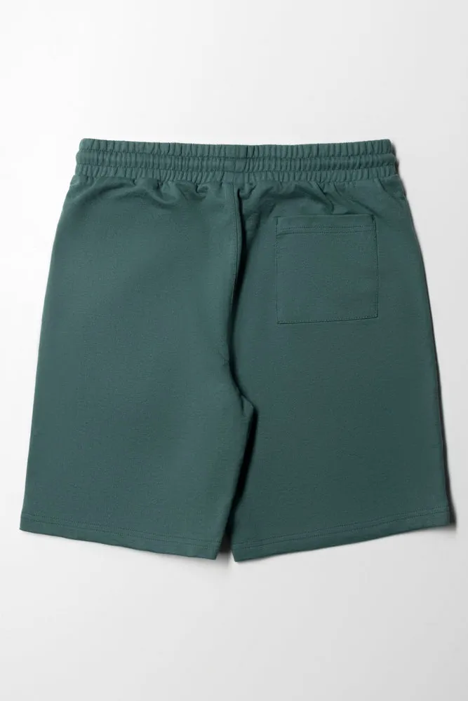 Knit Shorts Printed Green