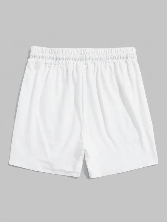 Los Angeles Print  T Shirt And Shorts Set