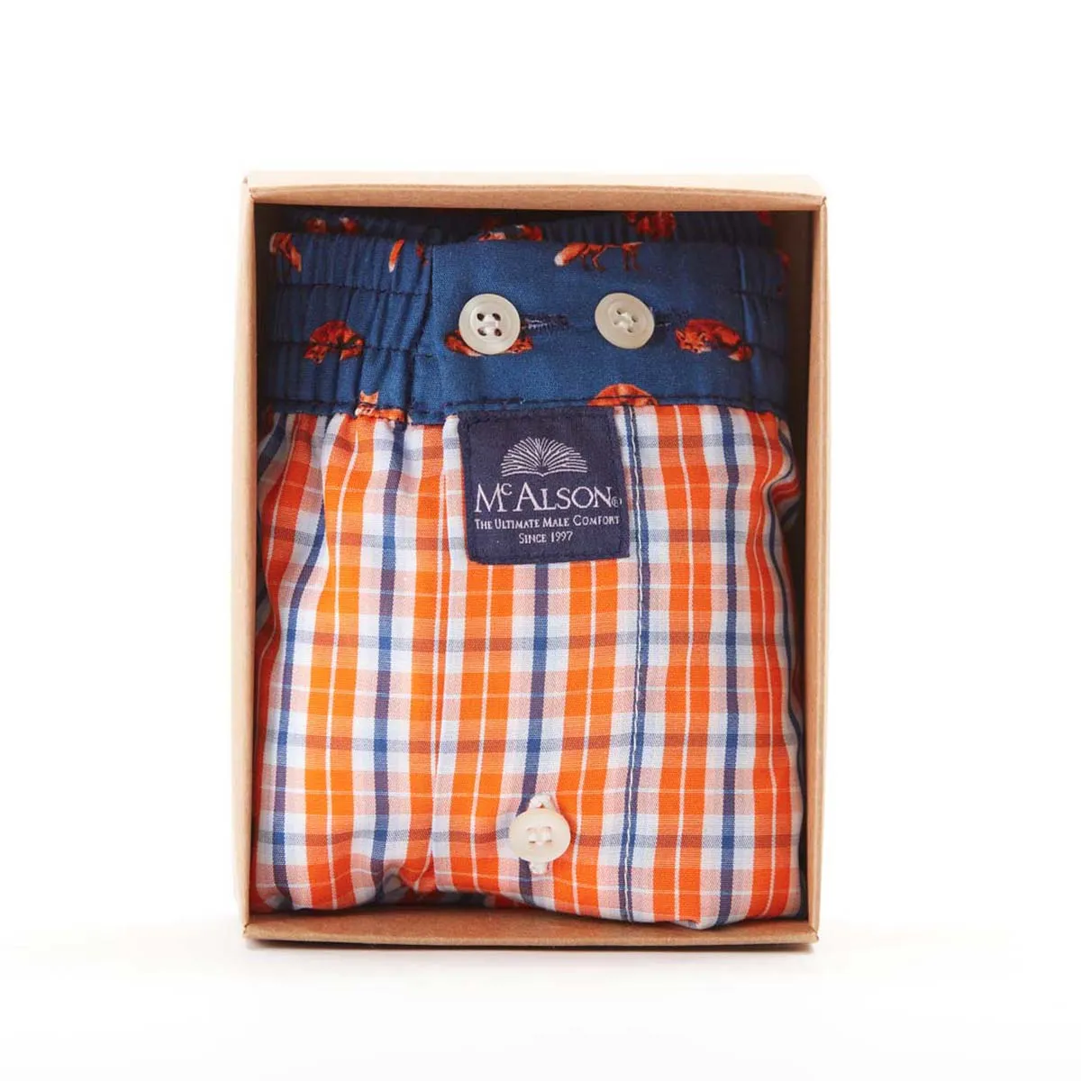 M4419 - Checkered orange & blue