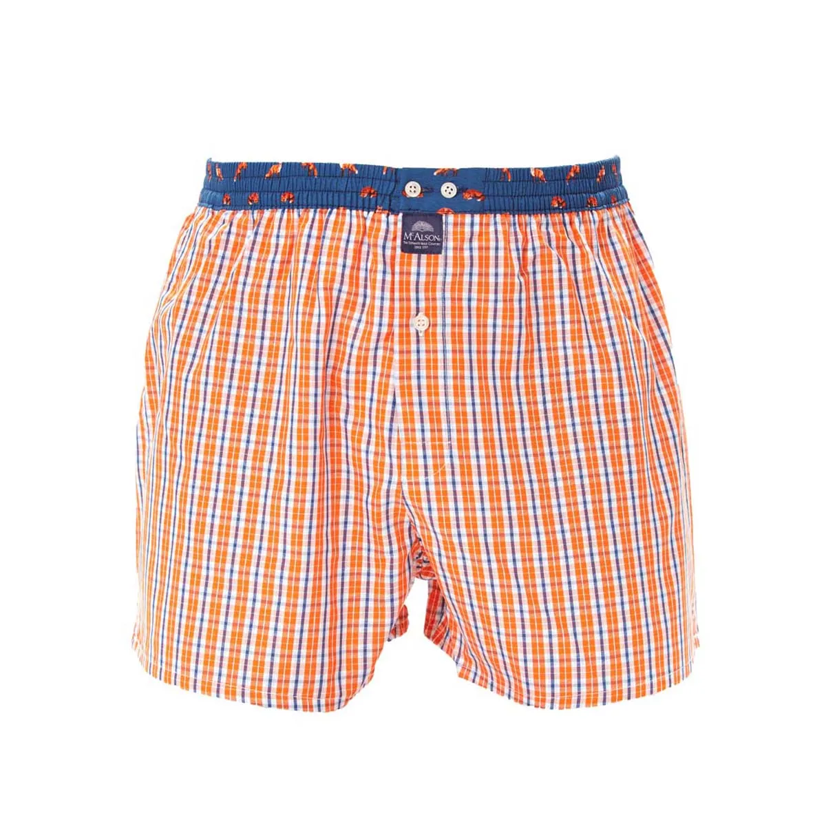 M4419 - Checkered orange & blue