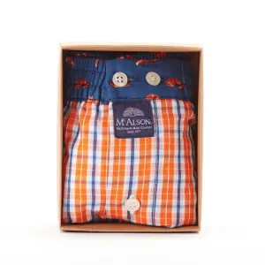 M4419 - Checkered orange & blue