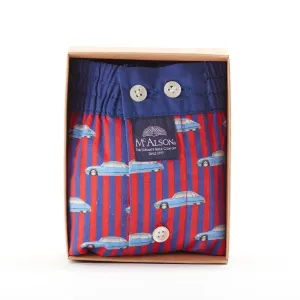 M4454 - Frenchy car red & blue