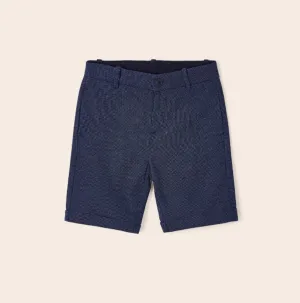 Mayoral Boys Navy Blue Tailored Linen Shorts