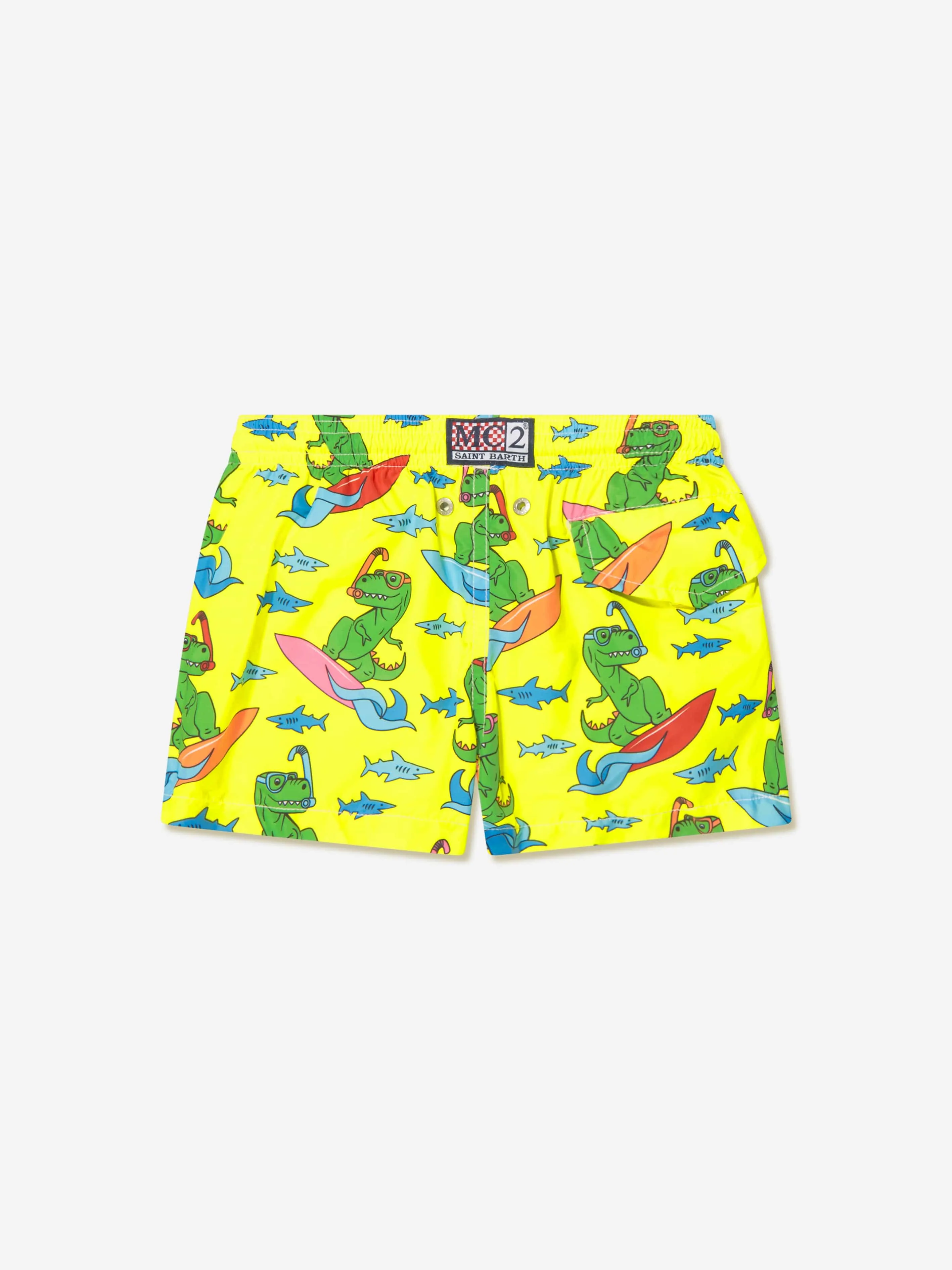 MC2 Saint Barth Boys Scuba Surf Rex Swim Shorts in Multicolour