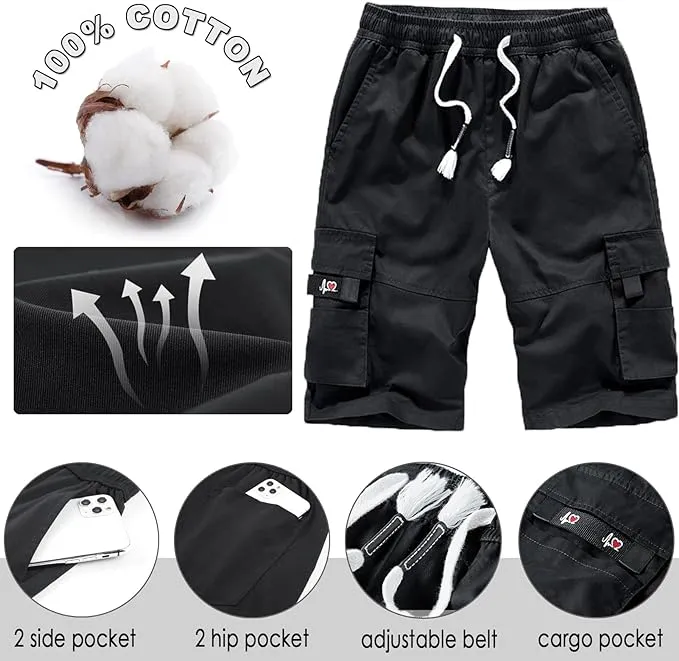Men's Causal Cargo Pocket Khaki3 Shorts