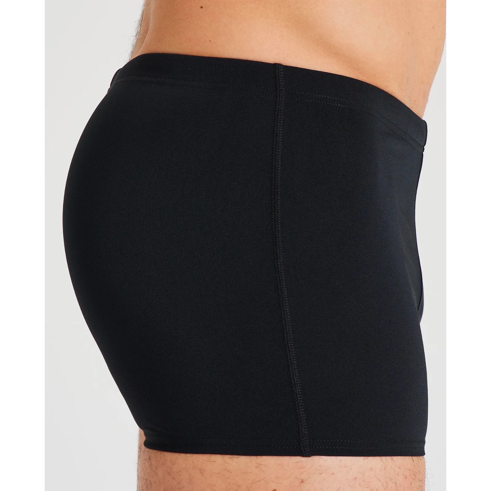 MEN'S TEAM SWIM SHORT SOLID - BLACK
