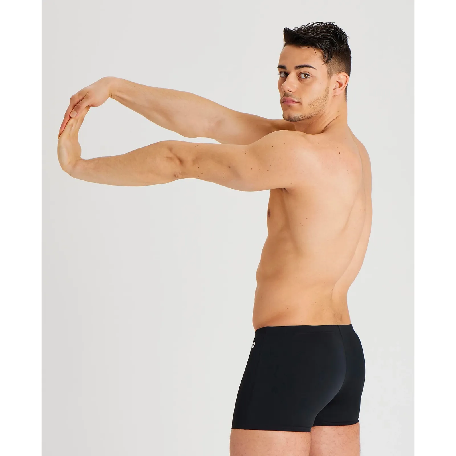 MEN'S TEAM SWIM SHORT SOLID - BLACK